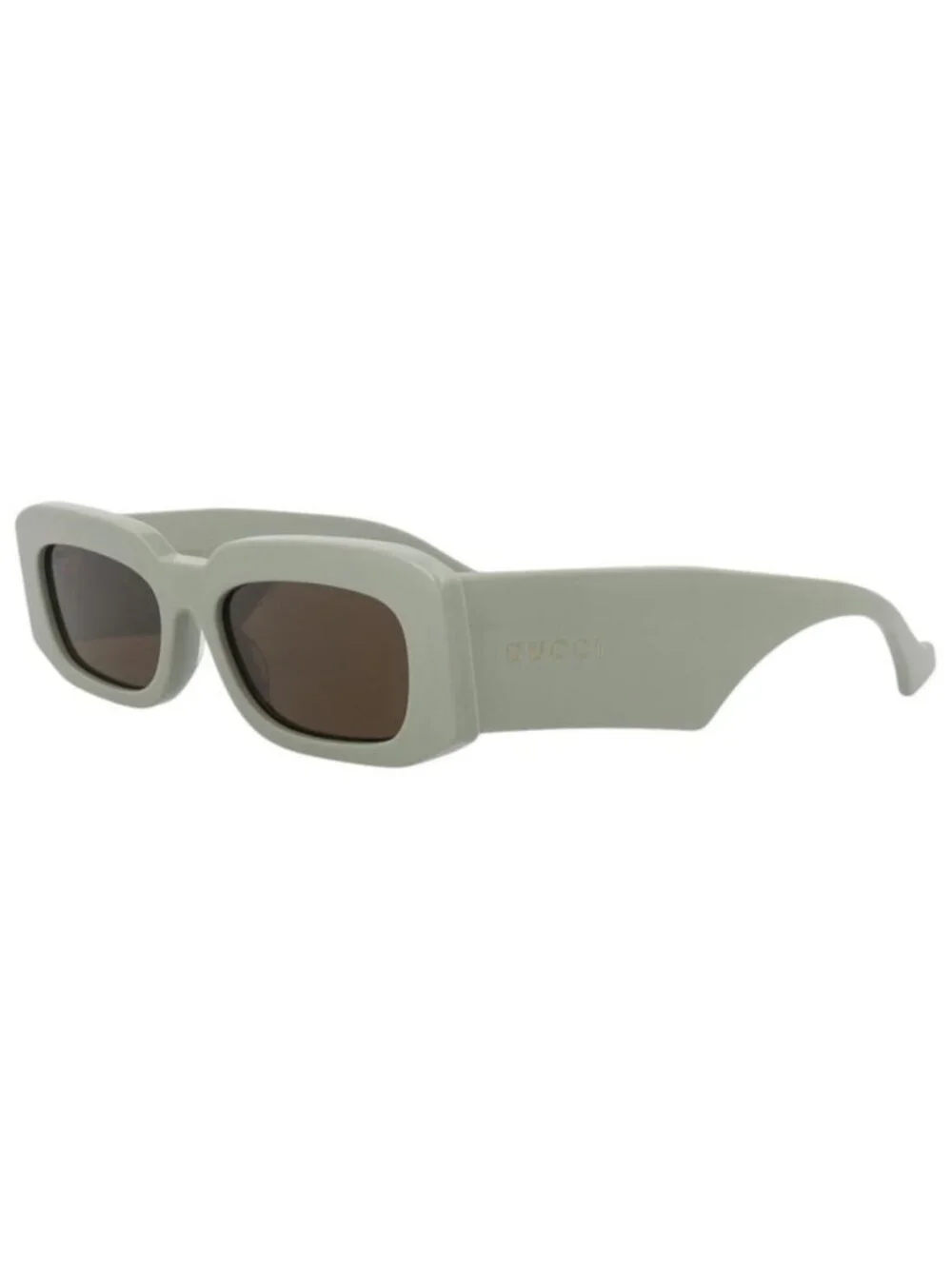 New Gucci Mens Square/Rectangle Green Green Brown Fashion Designer Sunglasses